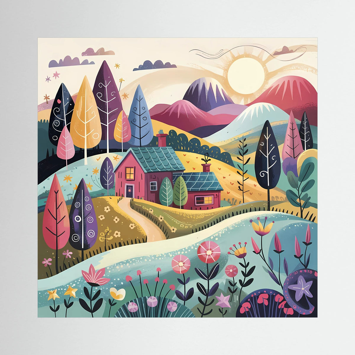 Storybook Meadow 1 Canvas