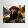 Chocolate Labrador Retriever Canvas