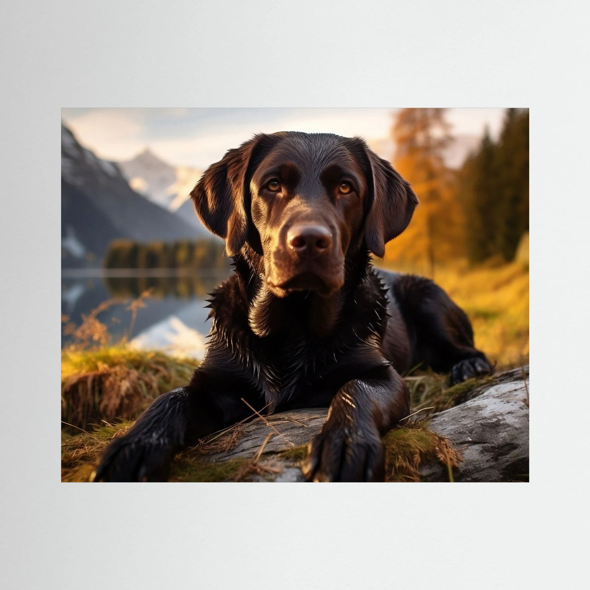 Chocolate Labrador Retriever Canvas