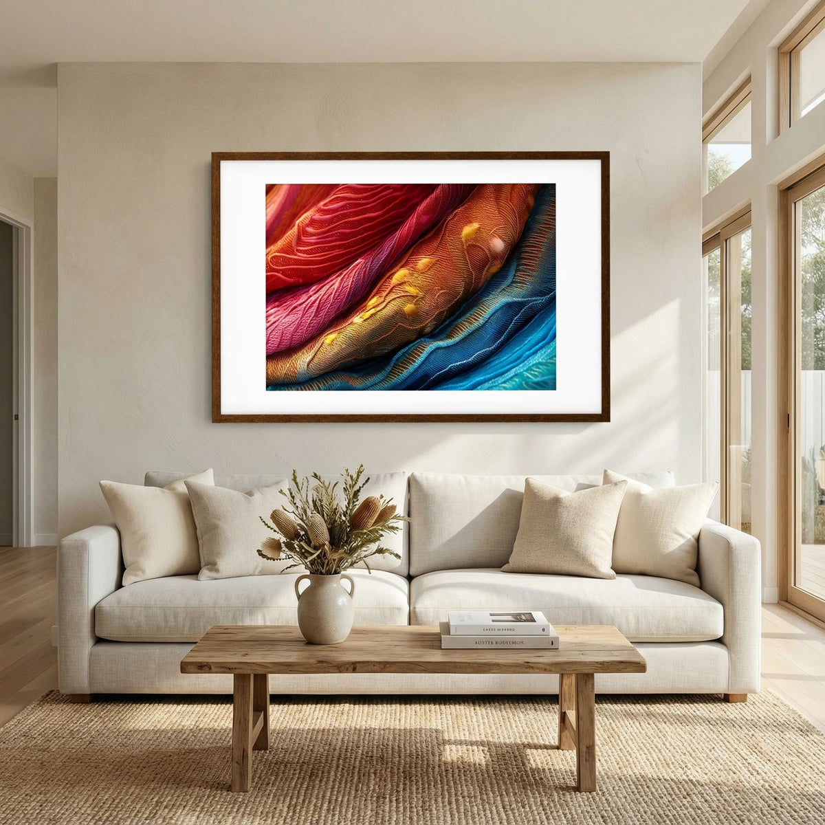Rainbow Fabric Print