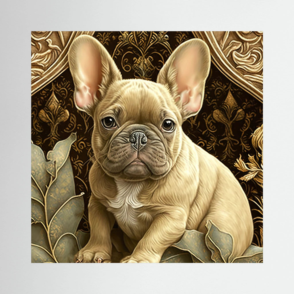 Art Nouveau French Bulldog Canvas