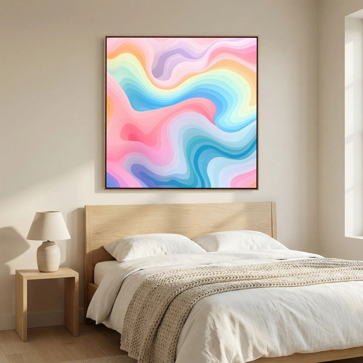 Pastel Waves Canvas 2