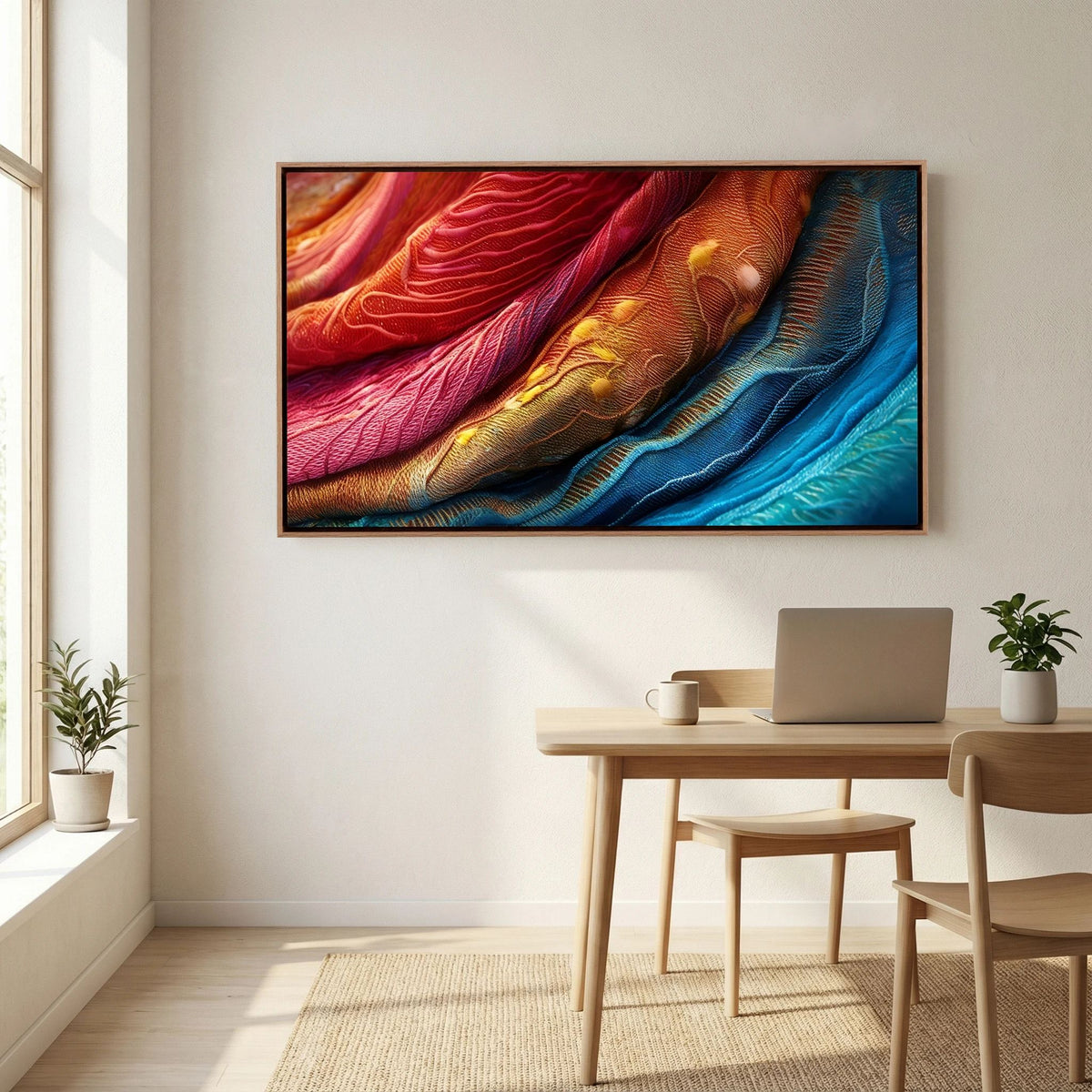Rainbow Fabric Canvas