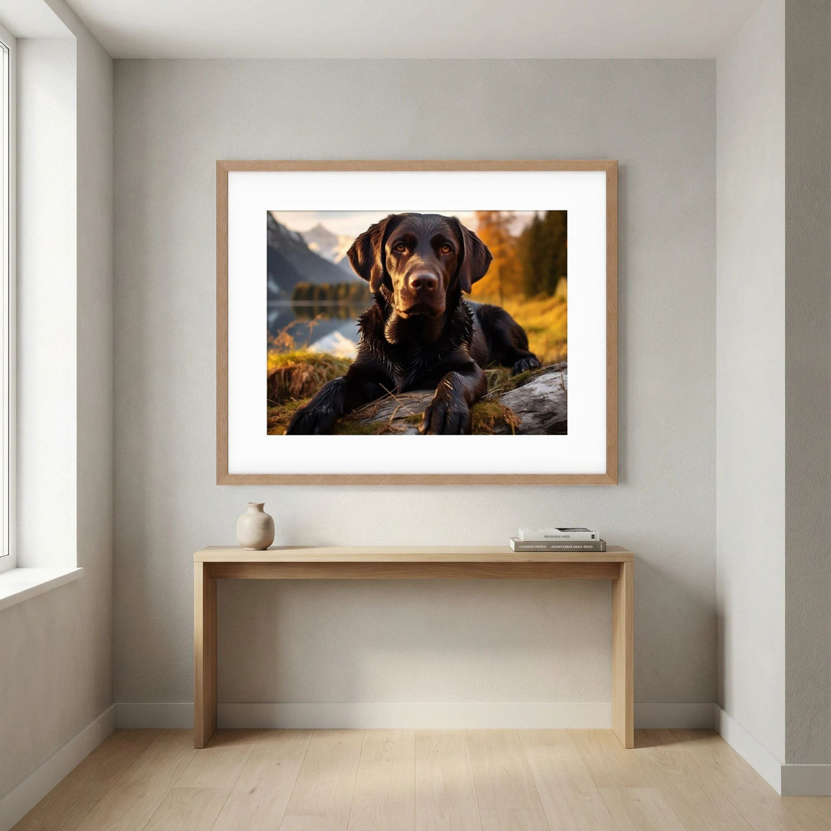 Chocolate Labrador Retriever Print