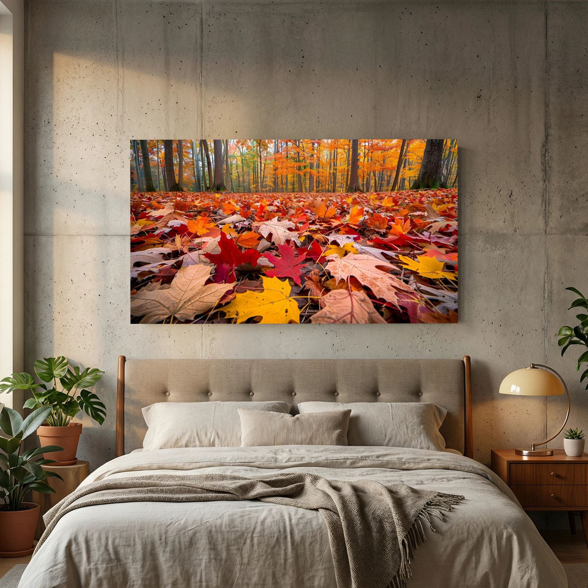 Autumn Forest Floor Canvas