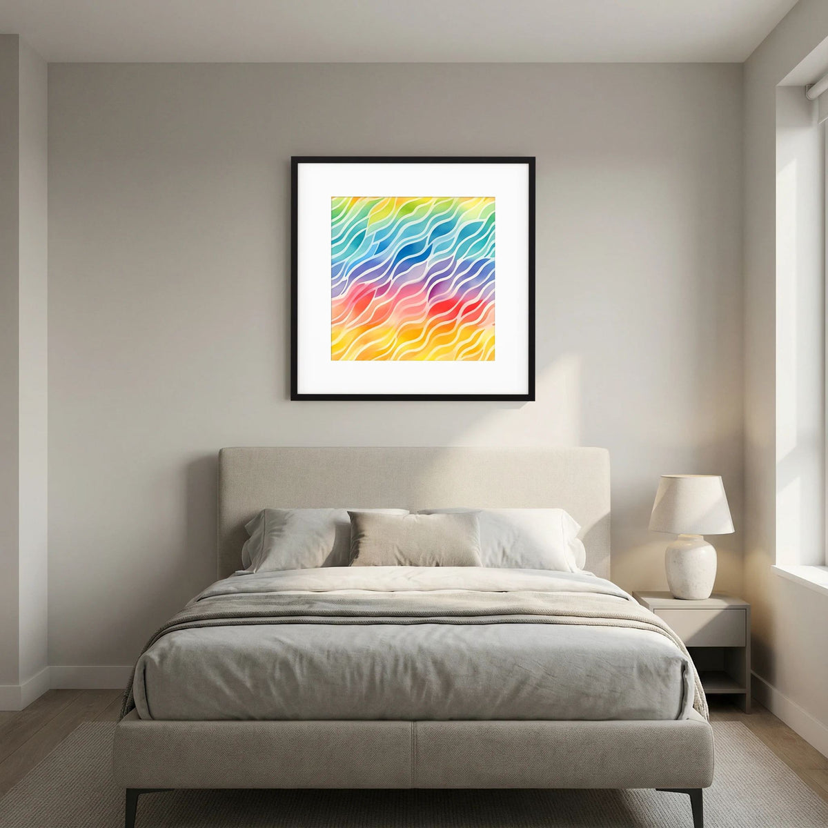 Rainbow Waves Print