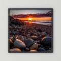 Rocky Beach Sunset Print