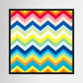 Rainbow Chevron Print