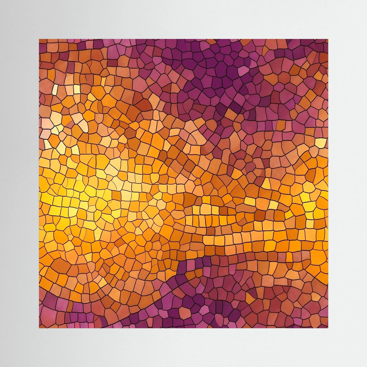 Sunset Mosaic Canvas