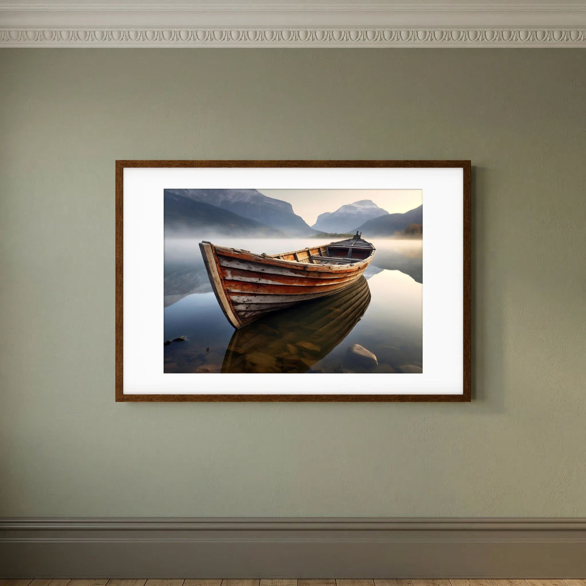 Wooden Boat Print