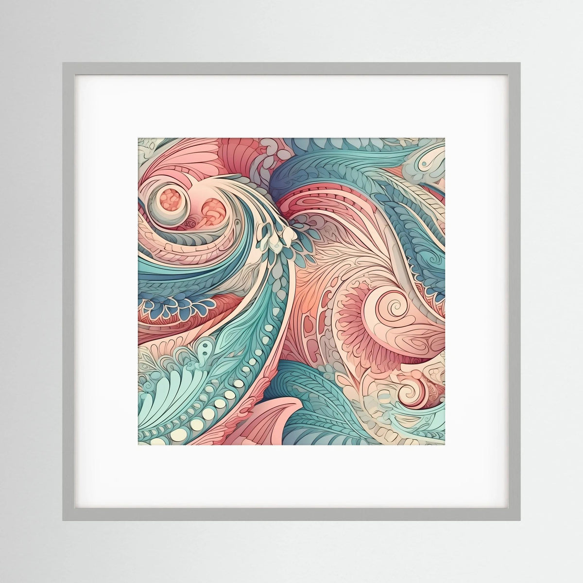 Pastel Paisley Print