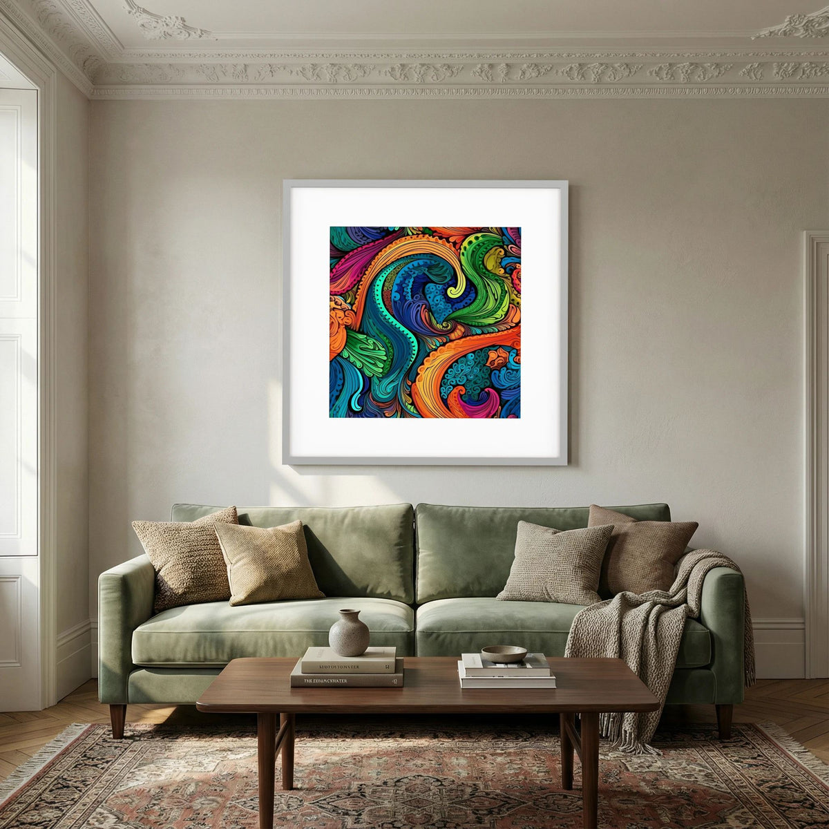 Psychedelic Paisley Print