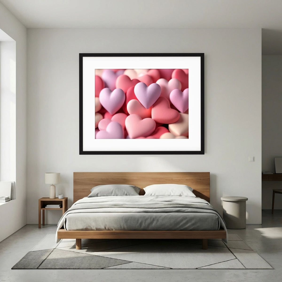 Pastel Hearts Print