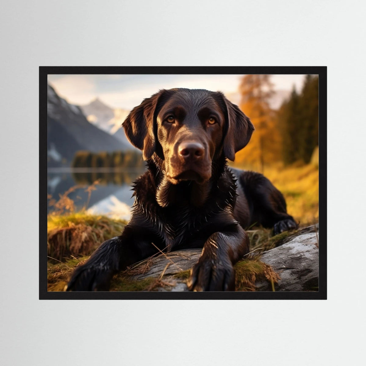 Chocolate Labrador Retriever Print