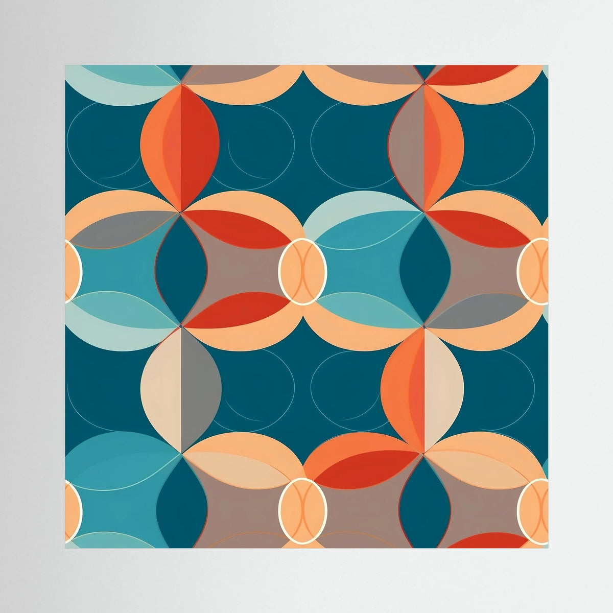 Retro Circles Canvas