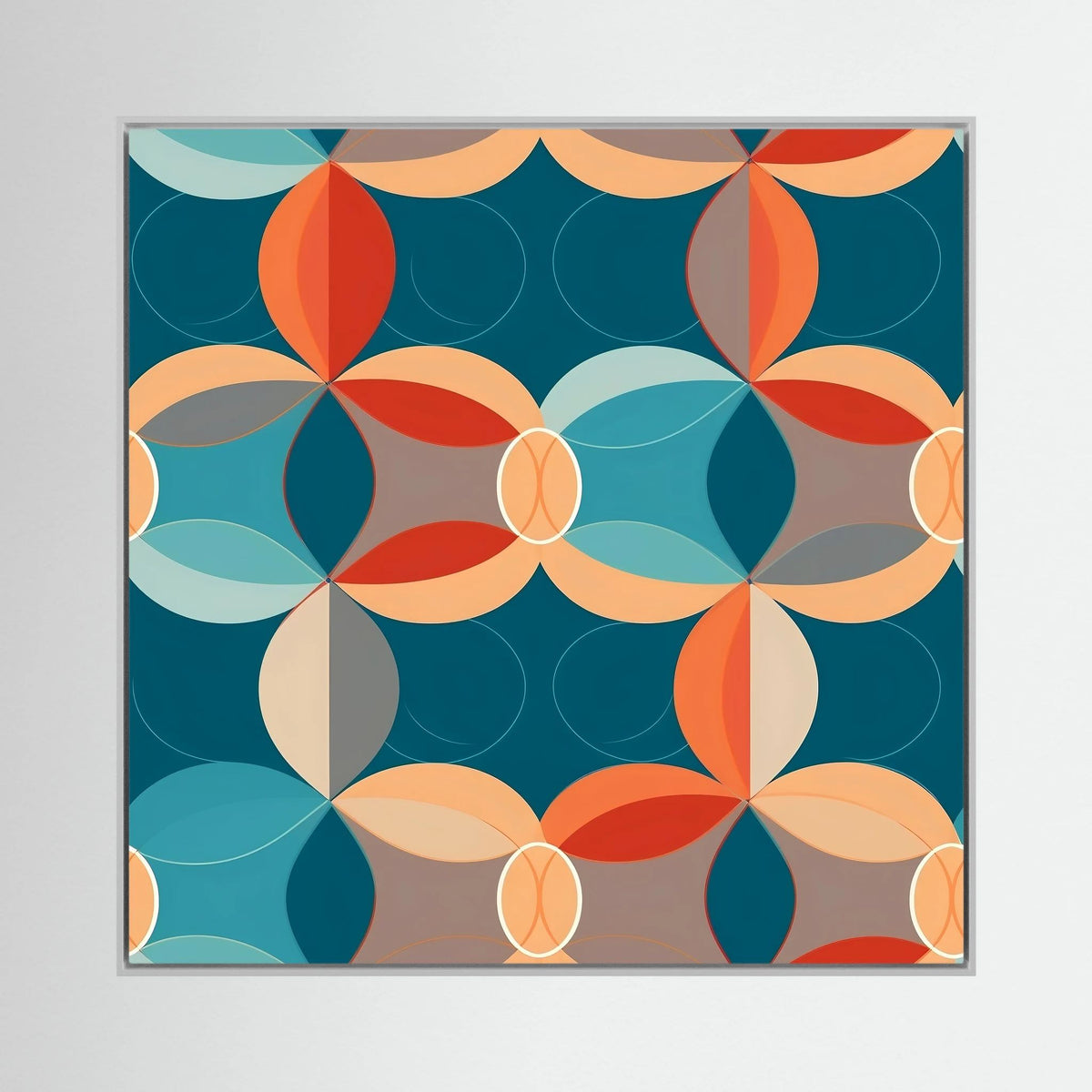 Retro Circles Canvas