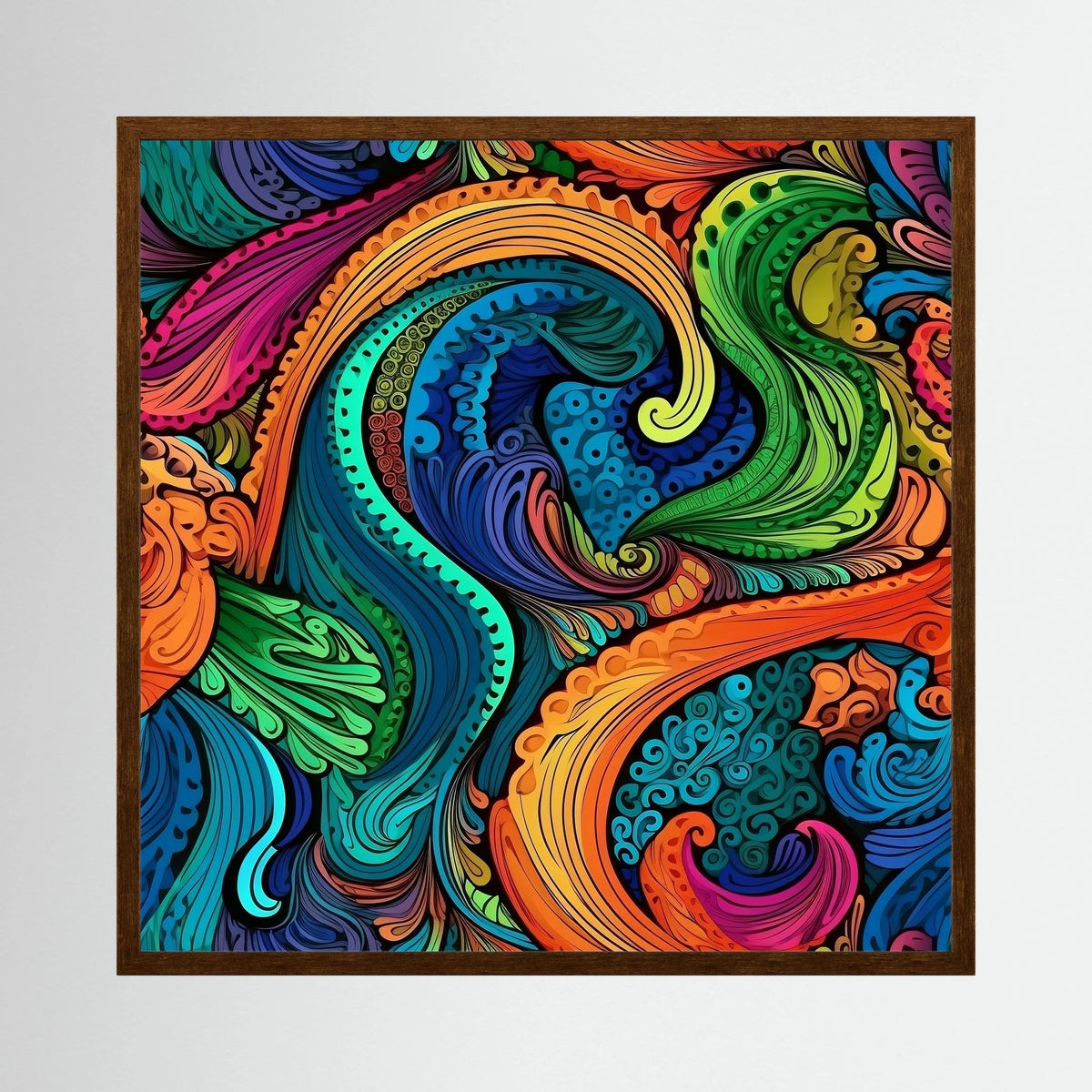 Psychedelic Paisley Print