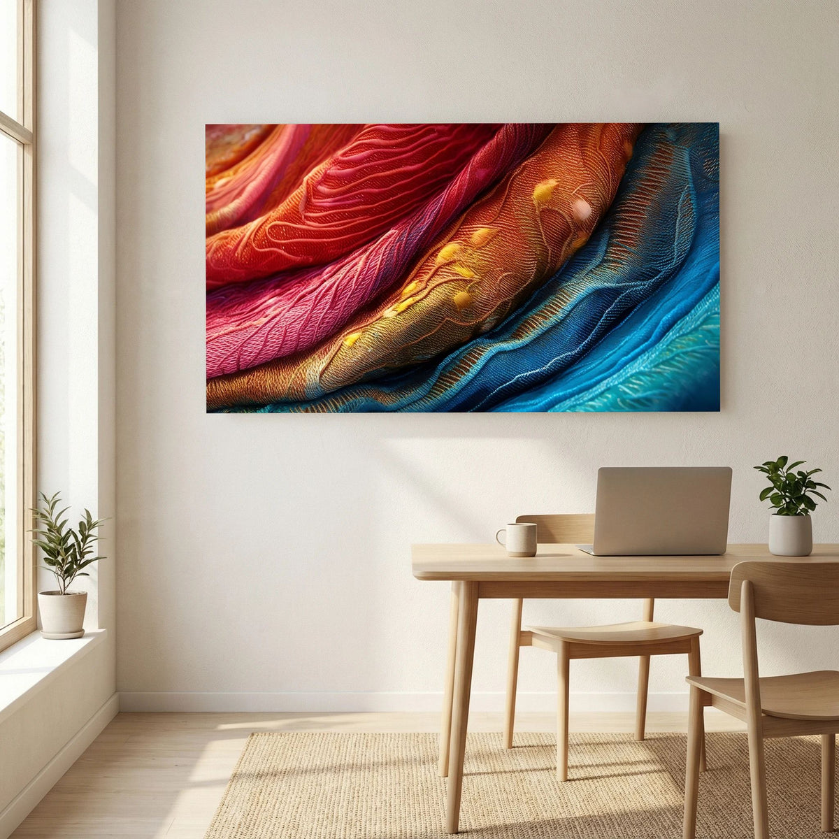 Rainbow Fabric Canvas