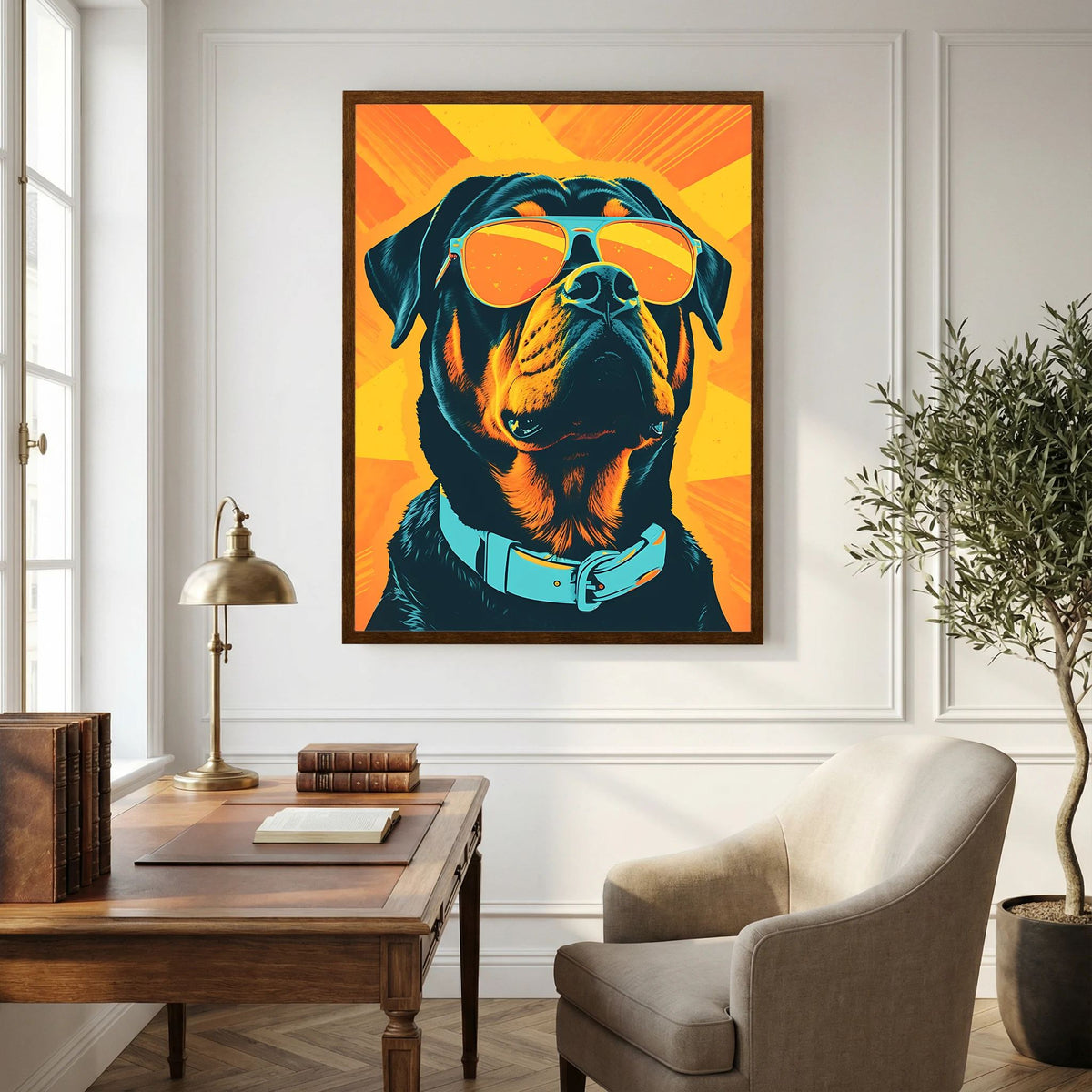 Rottweiler Pop Art Print