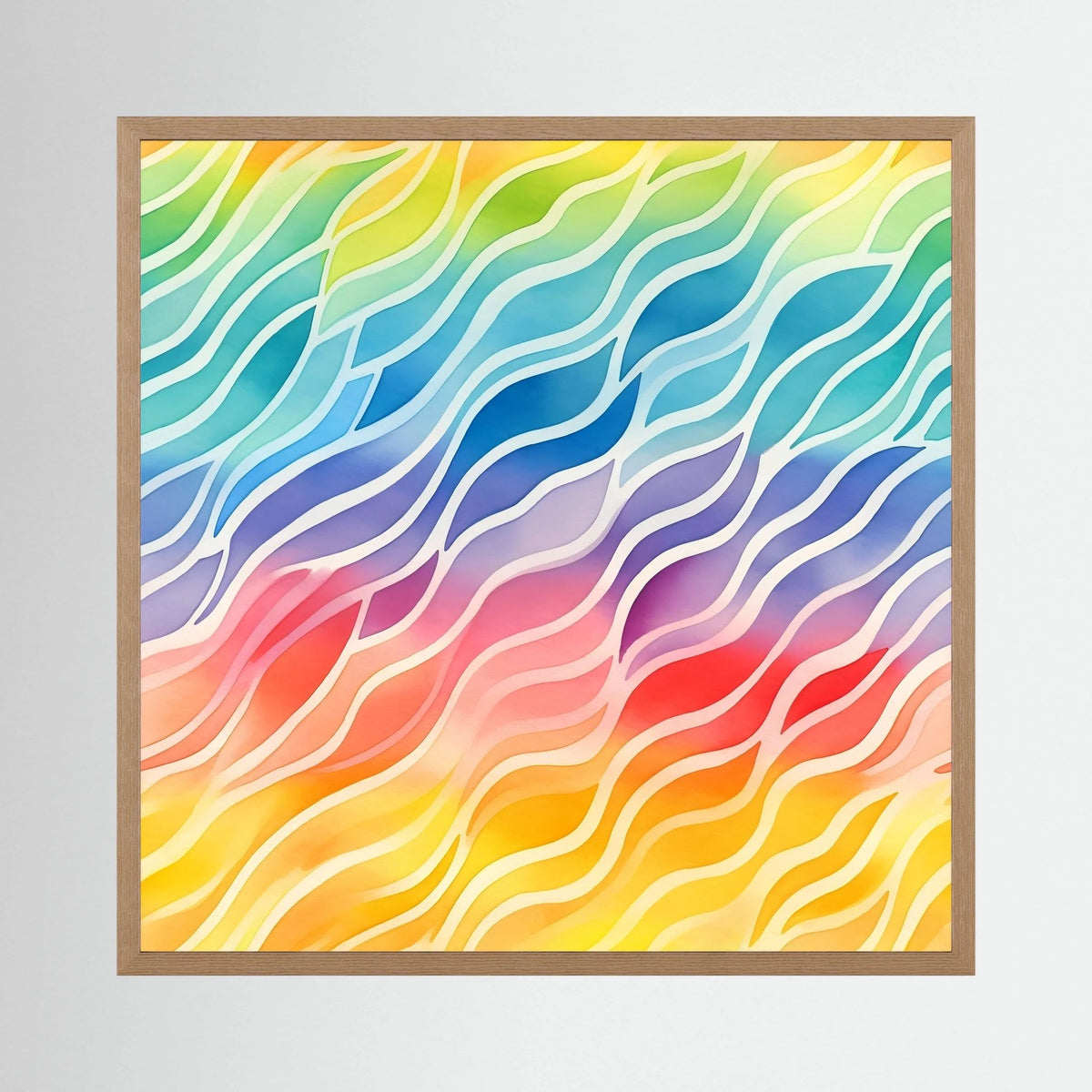 Rainbow Waves Print