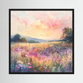 Pastel Pink Watercolour Landscape Print