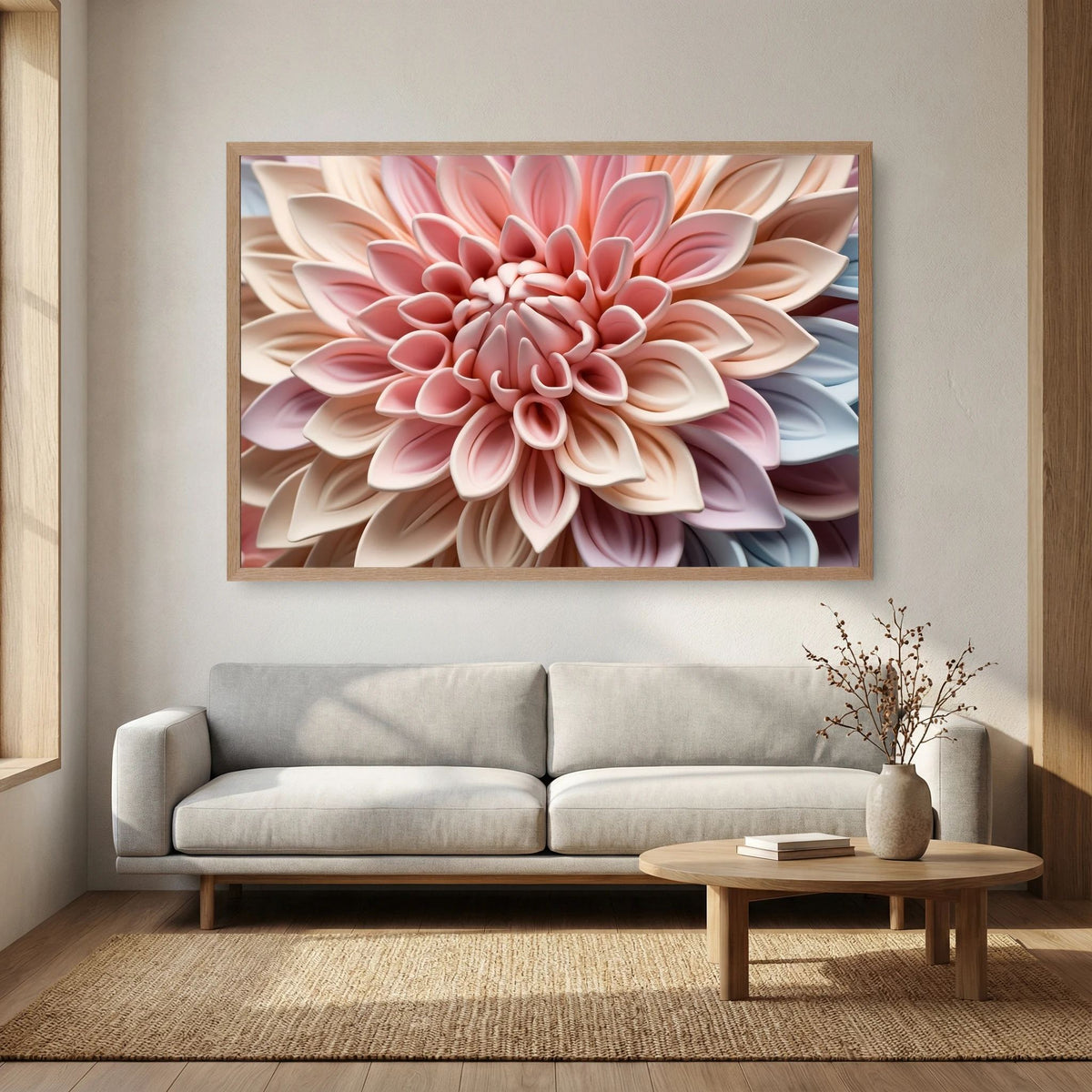 Pastel Dahlia Print
