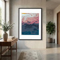 Coral Dusk Abstract Print