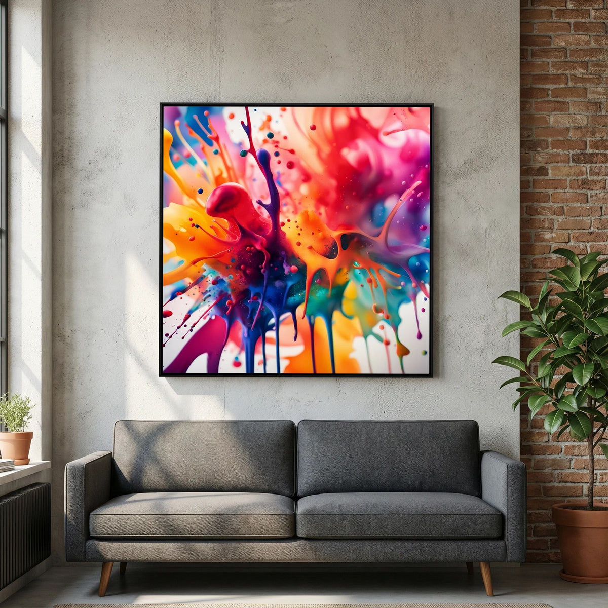 Rainbow Splash Canvas