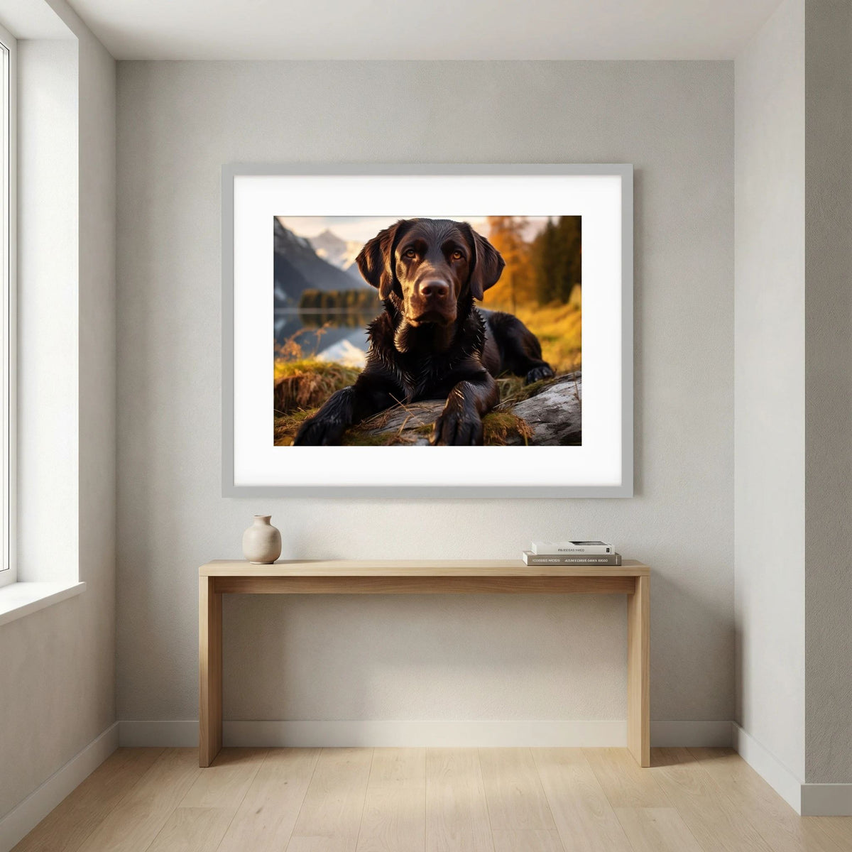 Chocolate Labrador Retriever Print