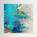 Yellow & Blue Paint Vibrant Canvas