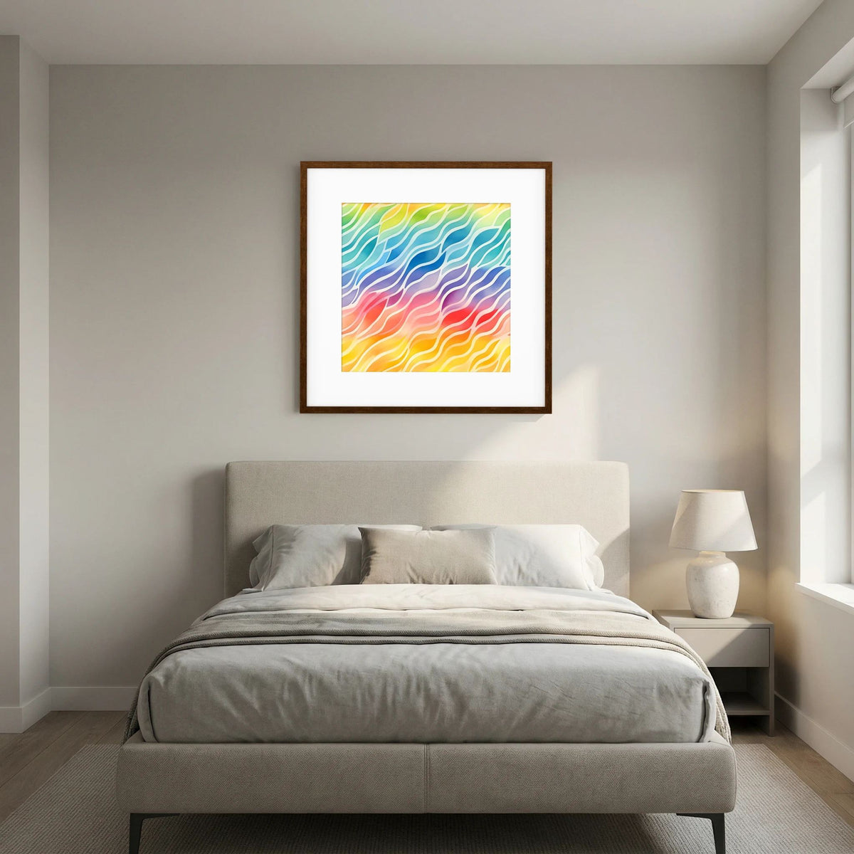 Rainbow Waves Print
