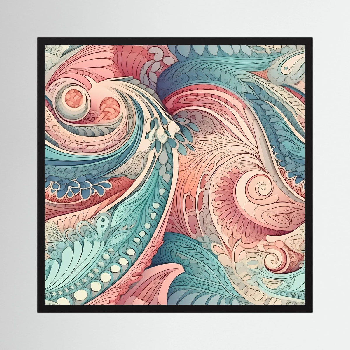 Pastel Paisley Print