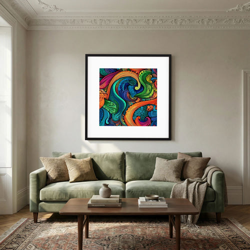 Psychedelic Paisley Print