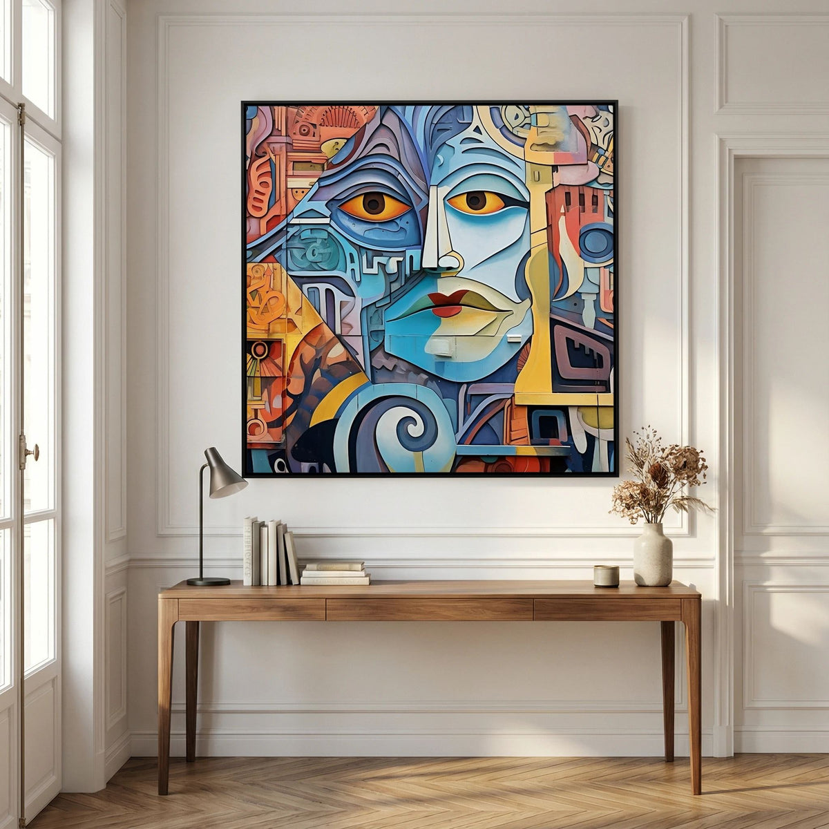 Vibrant Street Mural Canvas