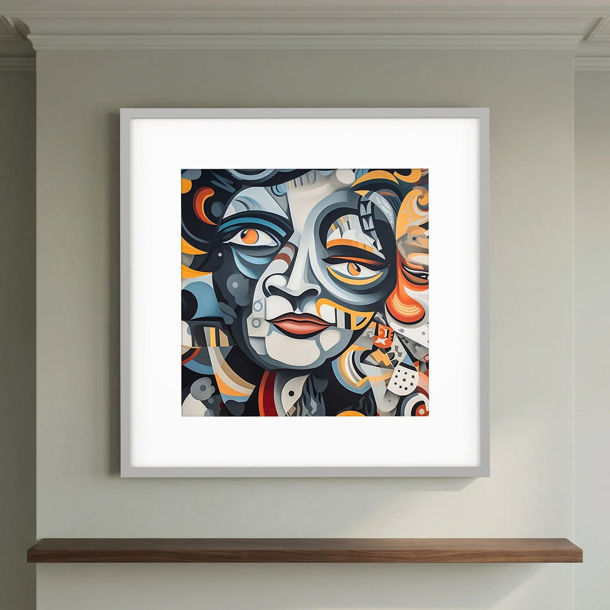 Face Mural Print