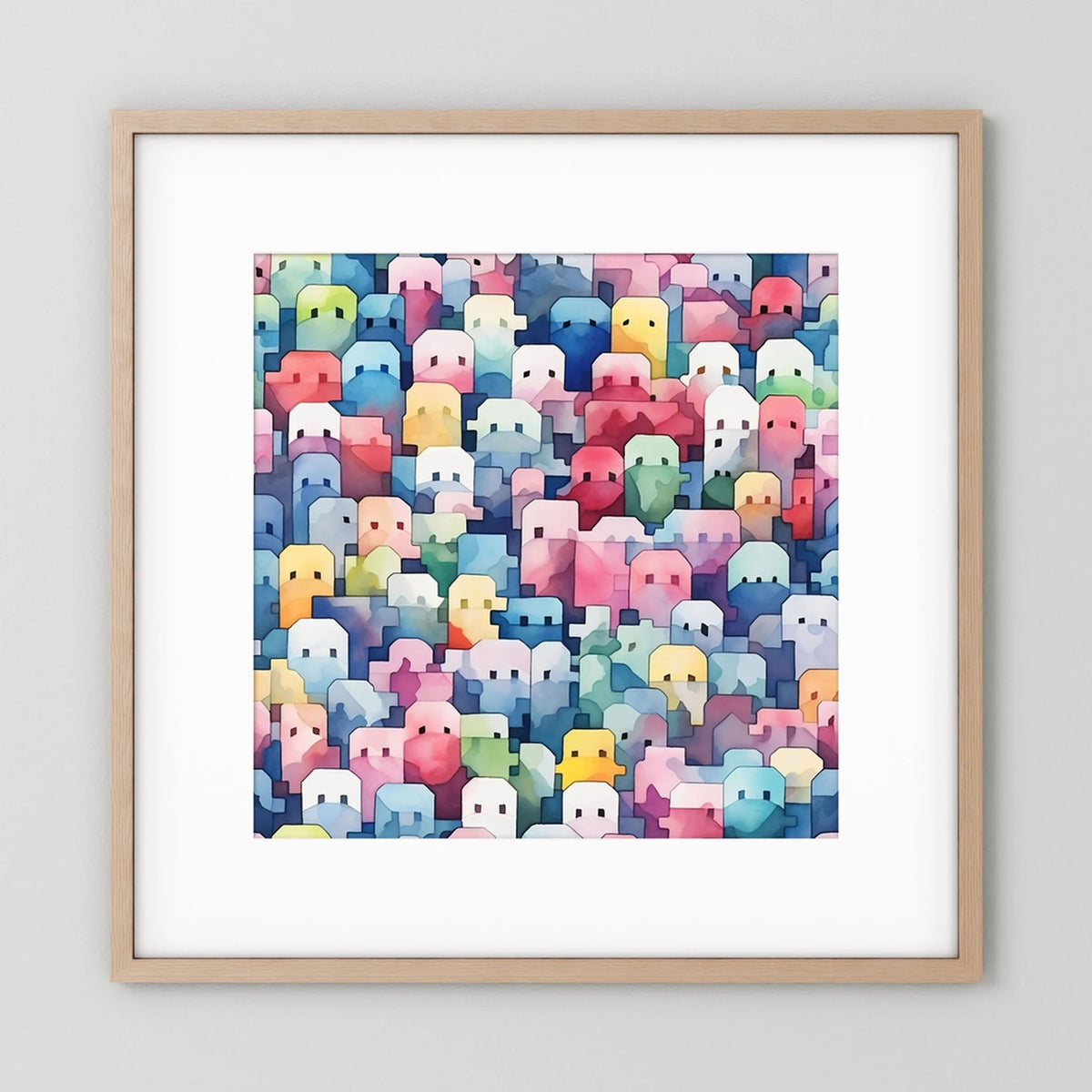 Little Faces Print