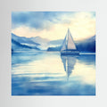 Sailboat Watercolour Canvas